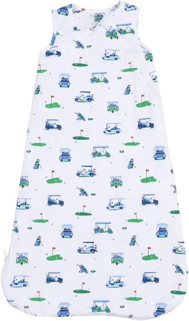 1.0 Tog Sleep Sack Vintage Golf Carts Blue -It's Dreamy!