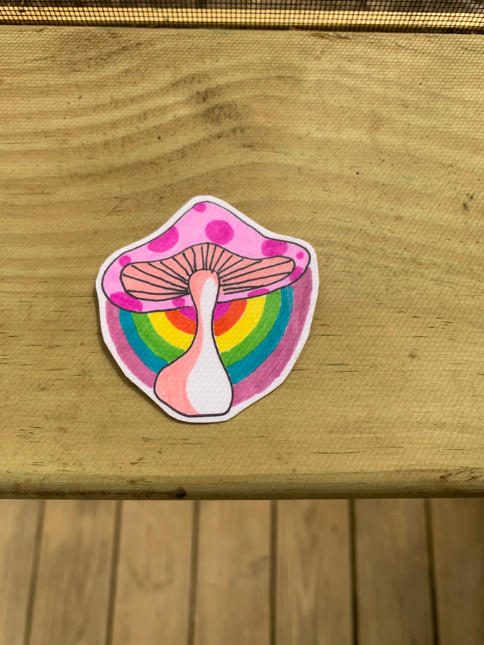 Anika - Sticker Pink Mushroom