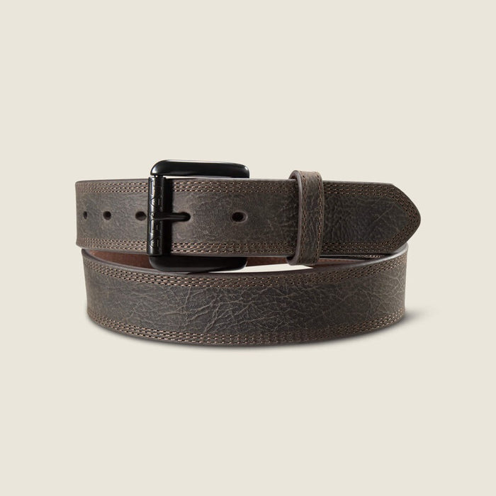 Ariat Work Triple Row Stitch Belt - Brown - W32