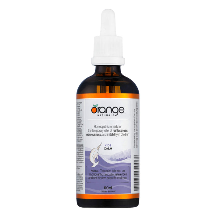 Dropper Bottle of Orange Naturals Calm for Kids 100ml