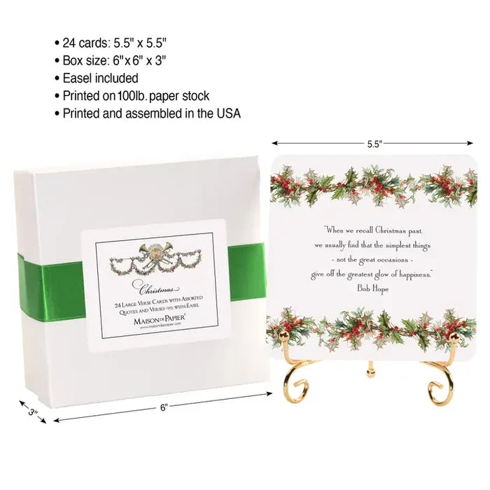 Christmas Quote Verse Cards