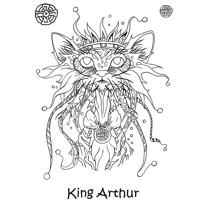 Crazy Cats - Mog Arthur- The Card Hut Clear Stamps 6"X4" By Linda Ravenscroft
