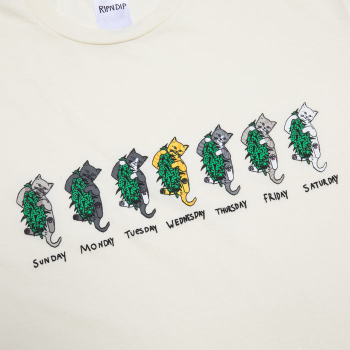 RIPNDIP Days Of The Week Tee (Natural)