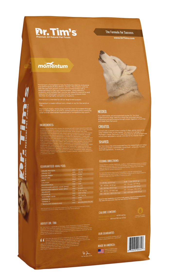 Dr. Tim's Momentum Formula Dog Food