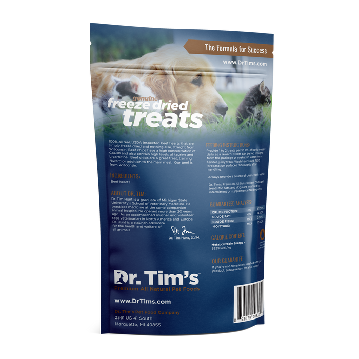 Dr. Tim's Natural Beef Chips for Cats & Dogs