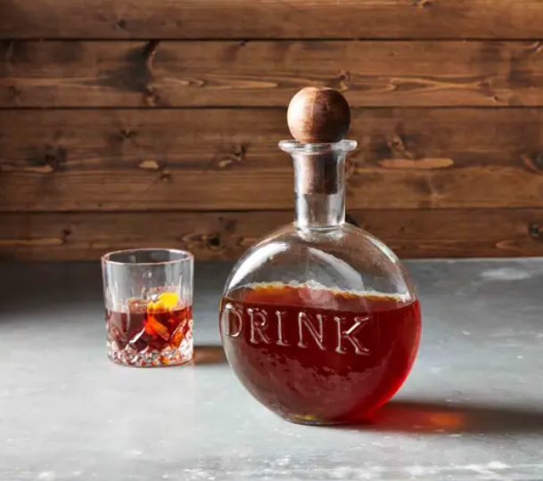 Drink Glass Decanter - Pine & Moss