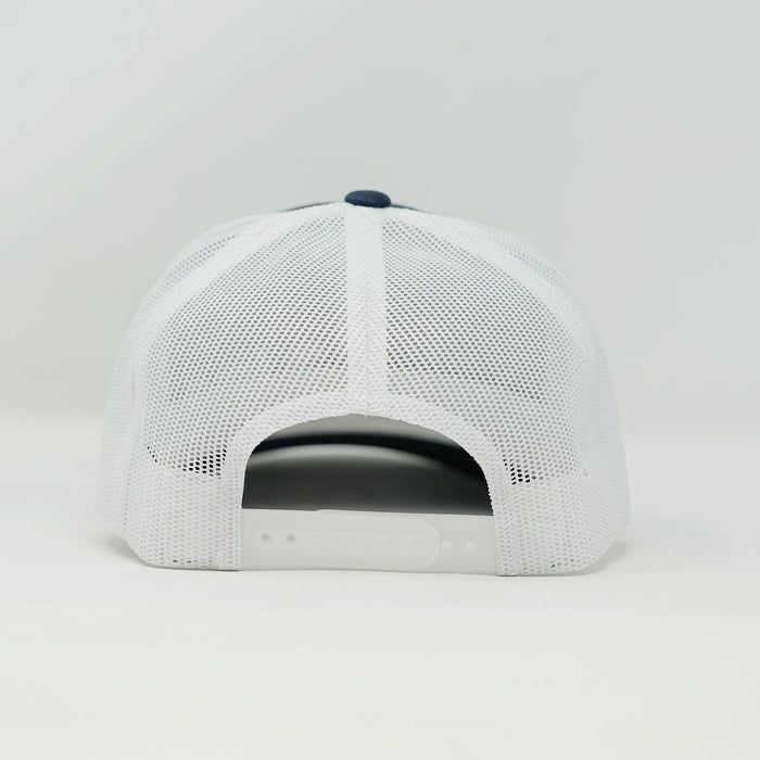 ima Puff Embroidered Recycled Retro Trucker Cap Navy/White