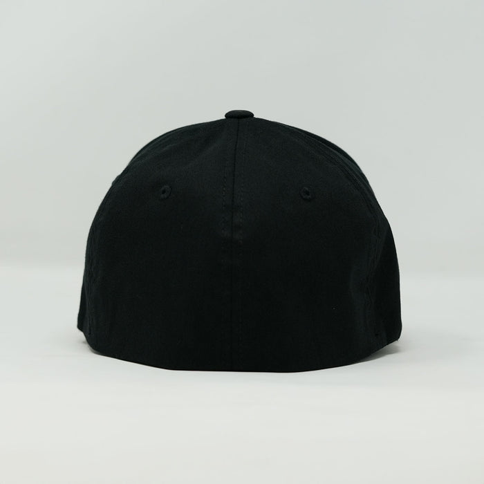 ima Puff Embroidered V-Flexfit Cotton Twill Cap Black