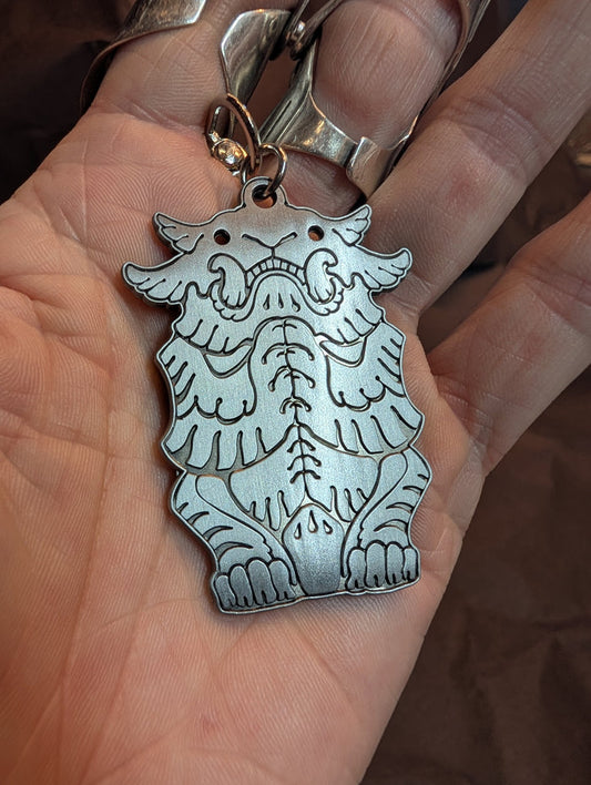 "IRON" EFFIGY METAL 2.5" CHARM **SHIPPING NOW**