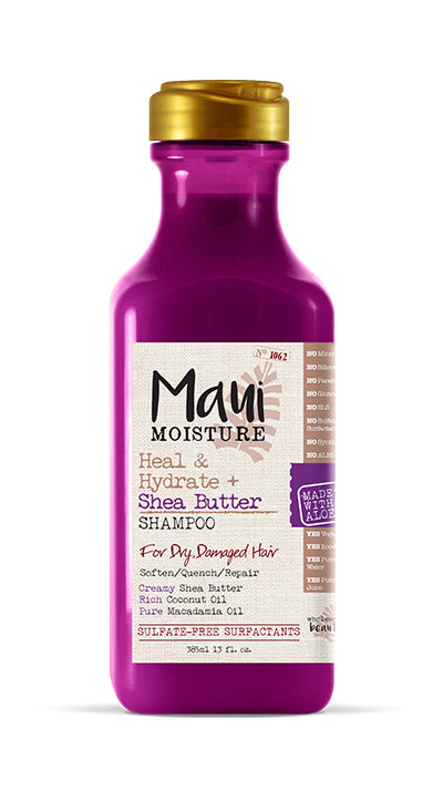 Maui Moisture HEAL & HYDRATE + SHEA BUTTER SHAMPOO شامبو الشعر بزبده الشيا