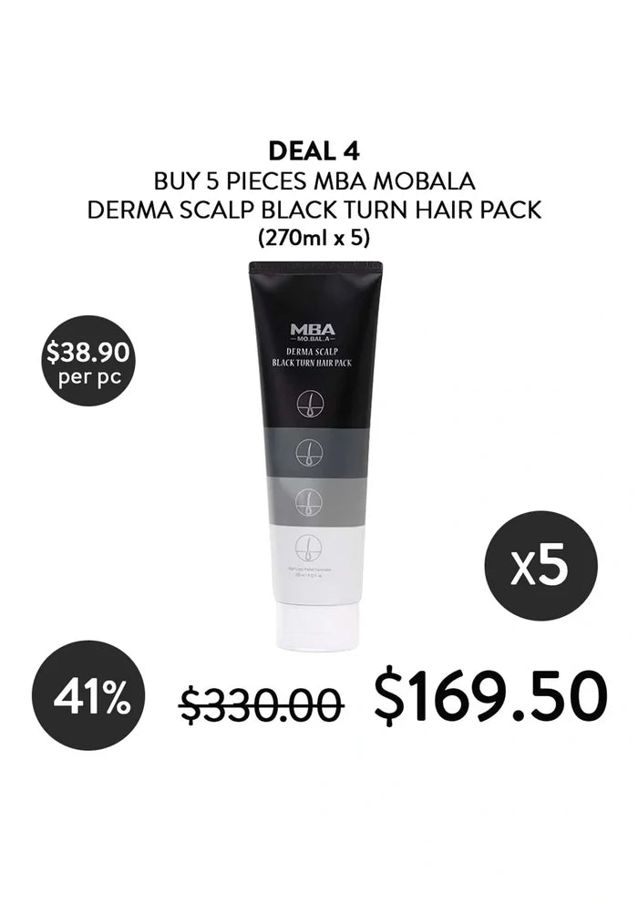 (BUY 5) MBA DERMA SCALP HAIR PACK
