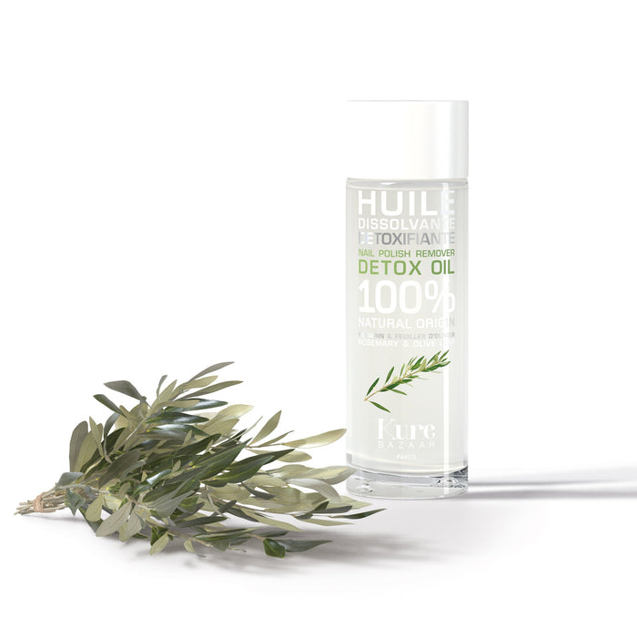 Natural Nail Polish Detox Remover - Makeup - Kure Bazaar - HuileDissolvanteDetoxRomarinOlivierKureBazaar_5 - The Detox Market |
