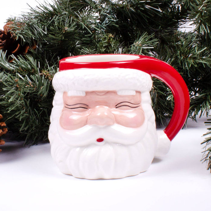 Red Santa Mug - Pine & Moss