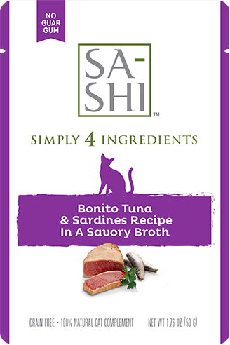 SA-SHI Aku Tuna & Sardines In A Savory Broth Wet Cat Food