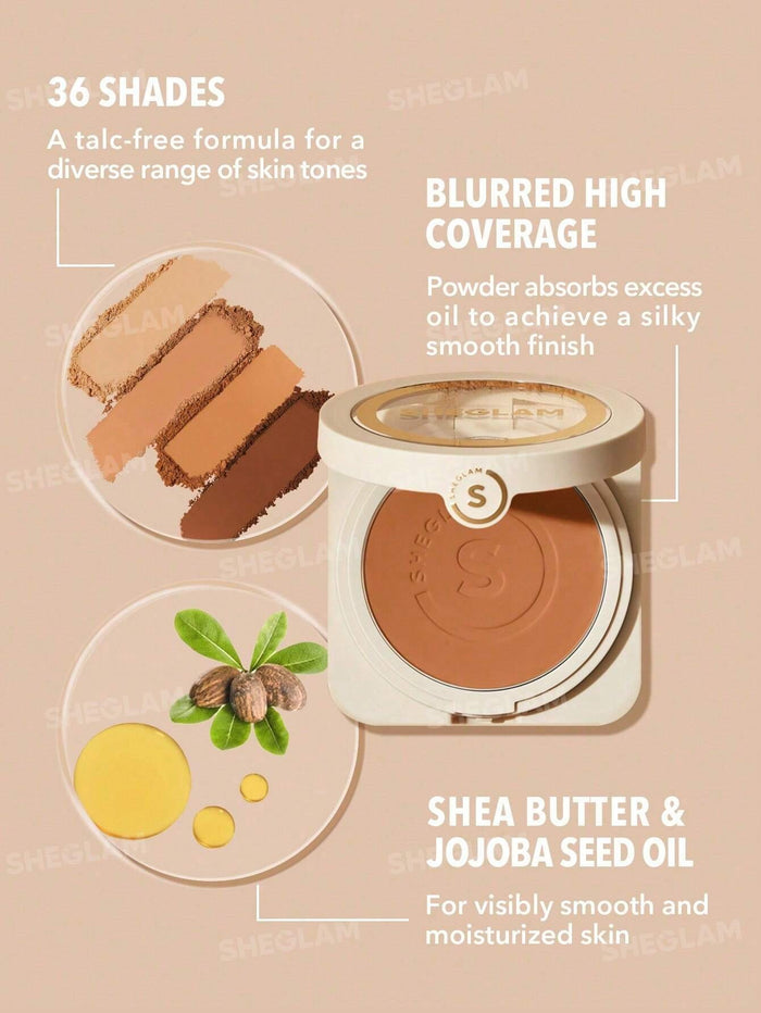 Sheglam Skin-Focus High Coverage Powder Foundation- Golden