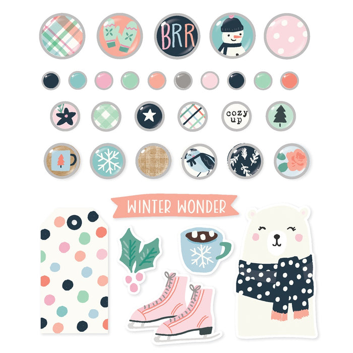 Simple Stories - Winter Wonder Bits & Pieces Die-Cuts