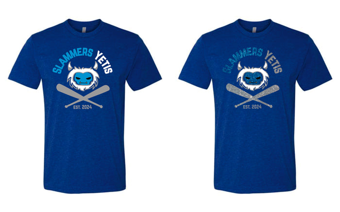 Slammers Yeti Unisex Tee- Matte or Glitter