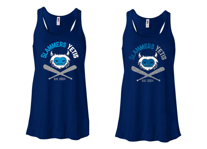 Slammers Yetis Ladies and Girls Tank- matte or glitter