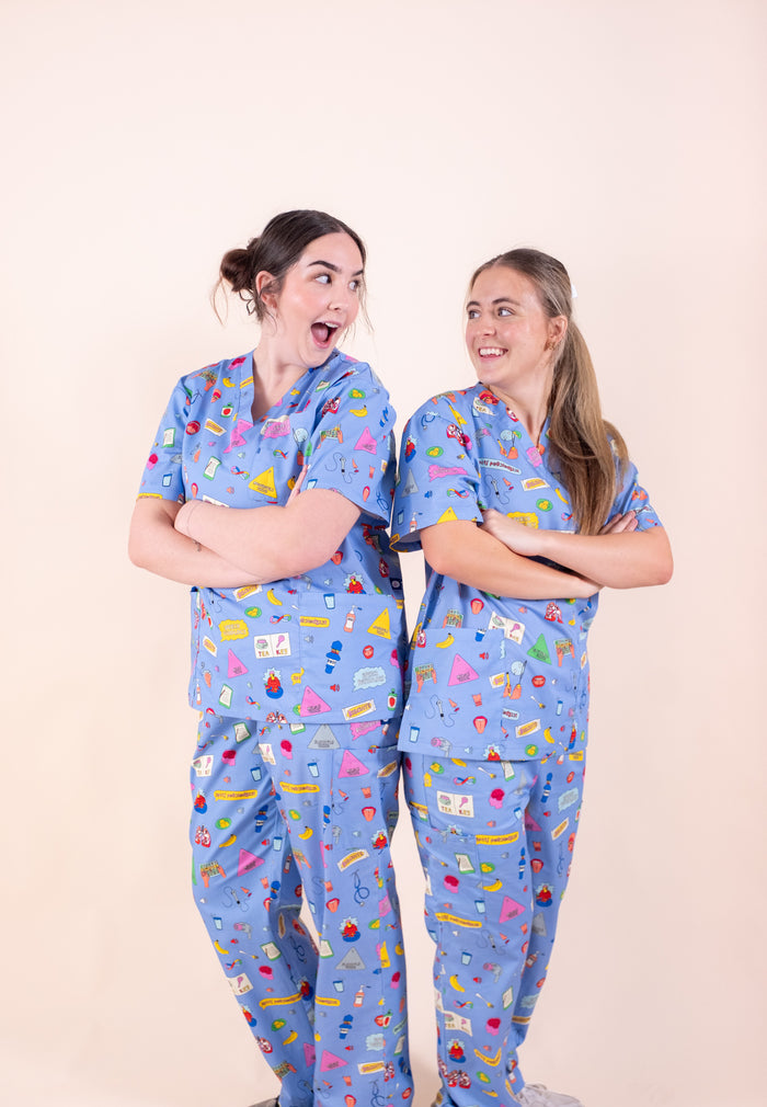 Speech Pathology – Unisex Printed Scrub Top