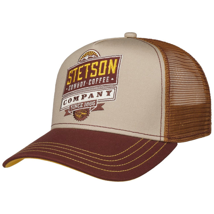 Stetson Cowboy Coffee Trucker Cap - Bordeaux