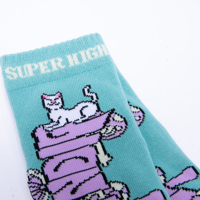 RIPNDIP Super Psychedelic Socks (Sage/Lavender)