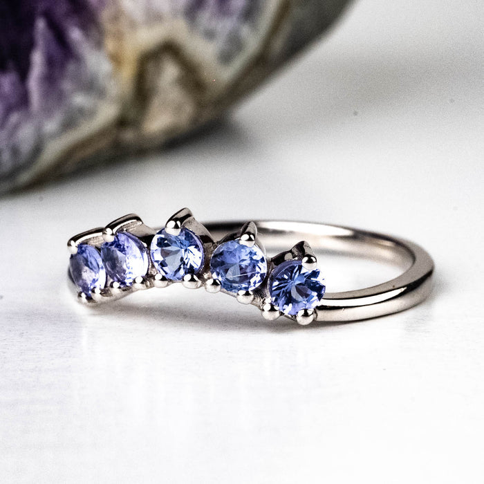 Tanzanite Ring 3mm | Choose Size - InnerVision Crystals