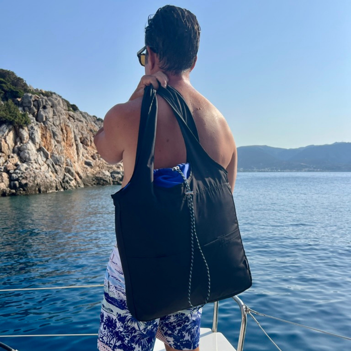 THE BALOS PACKABLE TOTE BAG / STINGRAY MARINE