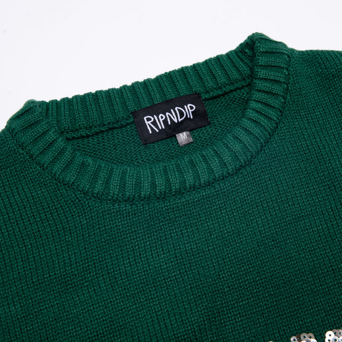 RIPNDIP Tis The Season Sweater (Hunter Green)
