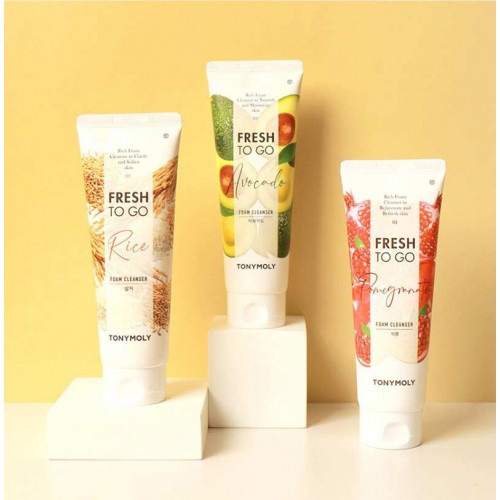 TONYMOLY Fresh To Go Face Cleanser Rice غسول الرز للتقشير وتنعيم البشرة