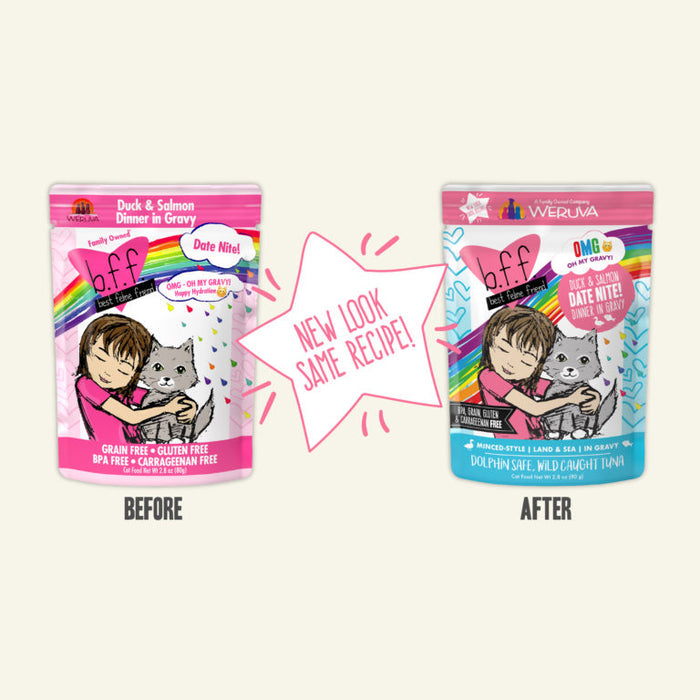 Weruva OMG Pouch Date Nite! Duck & Salmon Cat Food