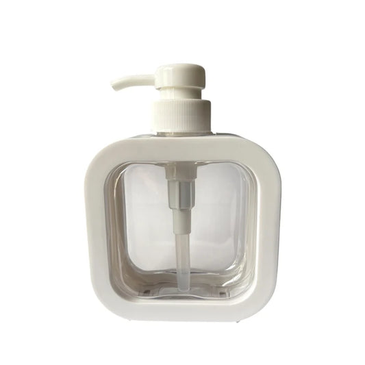 10 oz (300 ml) Clear Plastic Pump Bottle with White Casing - World of Aromas