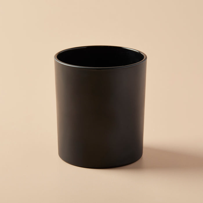 10 oz Matte Black Glass Tumbler Jar - product detail