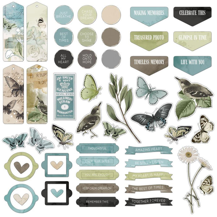 49 And Market Chipboard Set - Moonlit Garden Collection