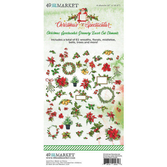 49 And Market Laser Cut Outs - Greenery, Christmas Spectacular 2023