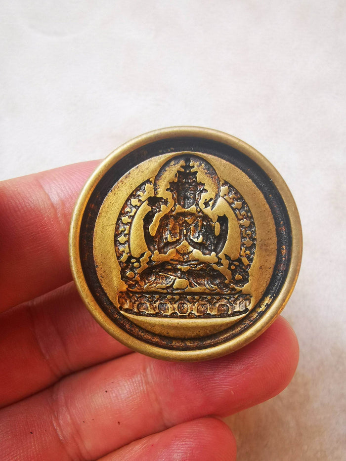 7 Types Small Round Tsa Tsa Mold - Tibetan tsa tsa mold, detailed view