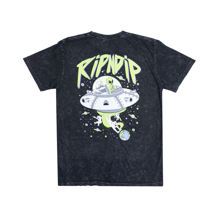 RIPNDIP Abduction Tee (Black Mineral Wash)