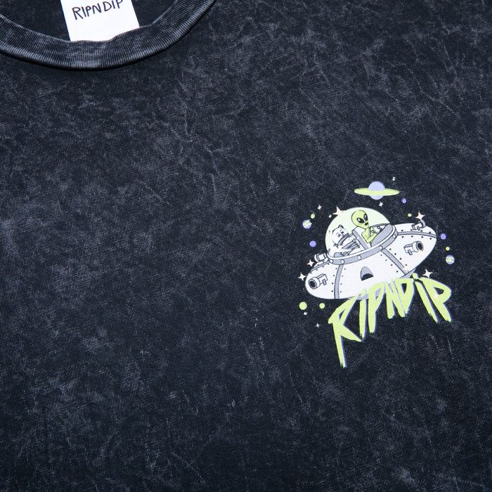 RIPNDIP Abduction Tee (Black Mineral Wash)