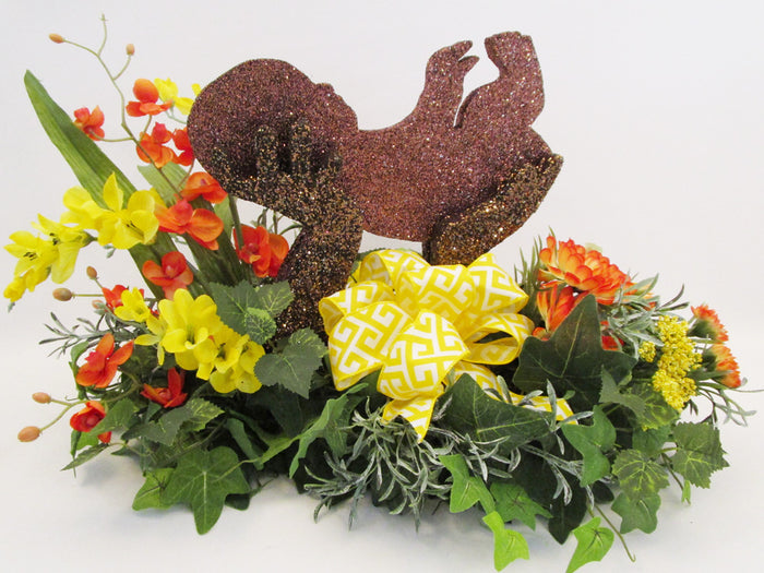 Baby in Hands centerpiece - Designs by Ginny