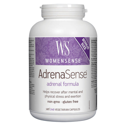 Bottle of WomenSense AdrenaSense 180+60 Vegetarian Capsules