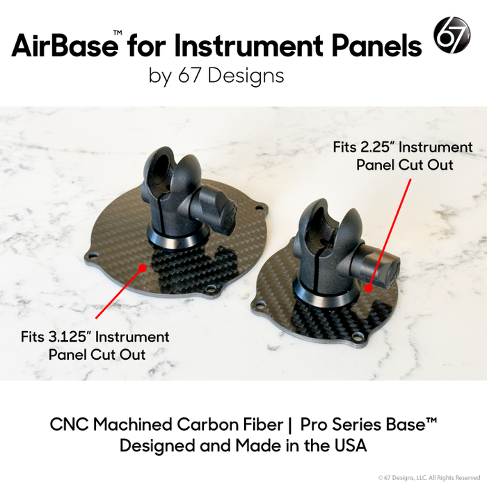 AirBase Instrument Panel Cut Out (IPCO) Base with Clamps