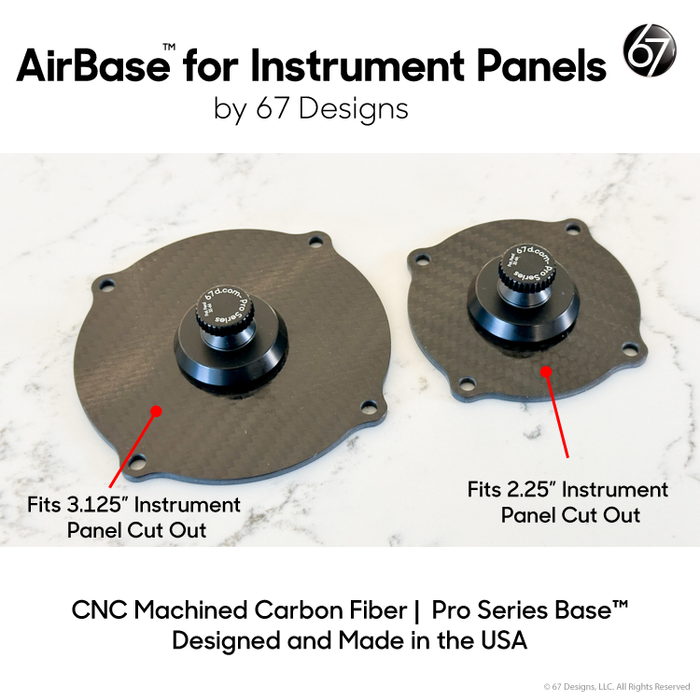 AirBase Instrument Panel Cut Out (IPCO) Base with Clamps