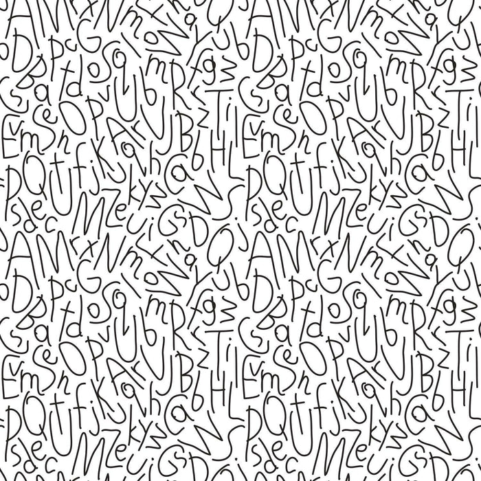 Alphabet Jumble Peel & Stick Wallpaper - EonShoppee