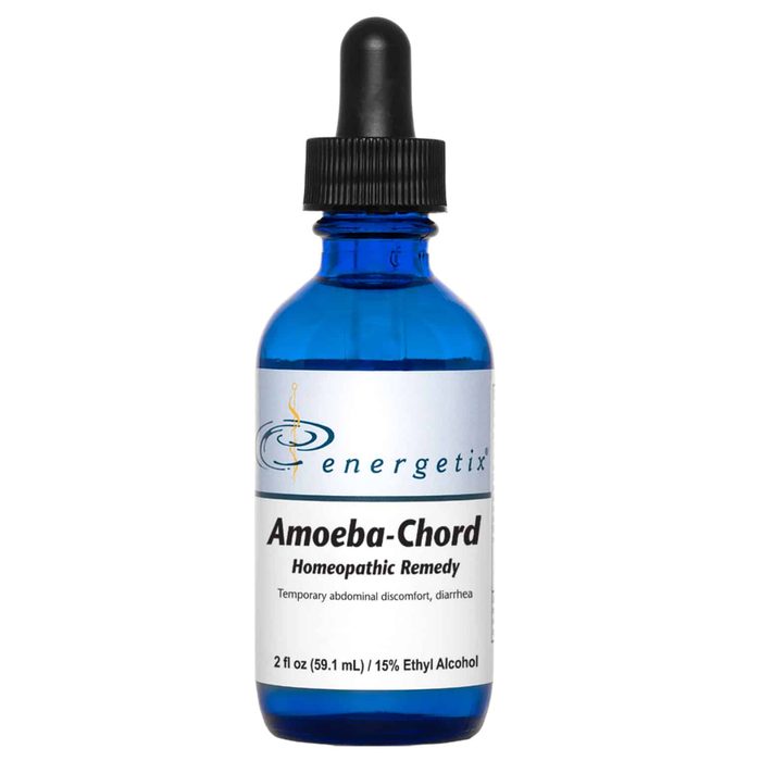 Amoeba Chord by Energetix, parasite support, parasites, waterborne parasites, abdominal pain, diarrhea, irregular stools, mucus in stools, flatulence, bloating, nausea, headaches, and vomiting