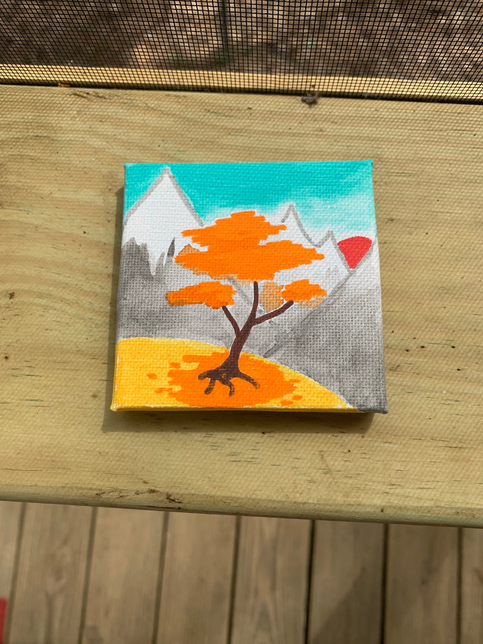 Anika - Painting Orange Tree