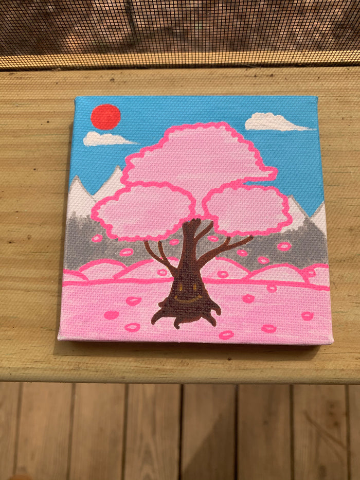 Anika - Painting Pink Tree