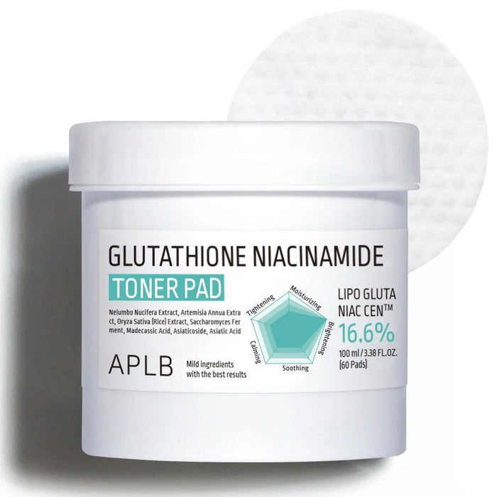 APLB Glutathione Niacinamide Toner Pad 60 pads