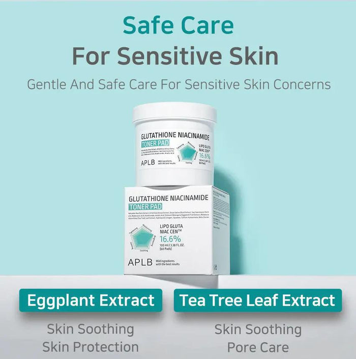 APLB Glutathione Niacinamide Toner Pad 60 pads