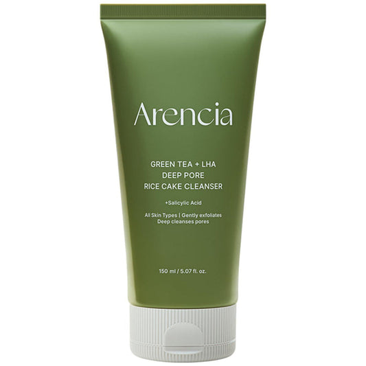 Arencia Green Tea + LHA Deep Pore Rice Cake Cleanser 150 mL