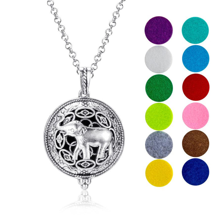 Aromatherapy Diffuser Necklace - Alloy (9 Styles)