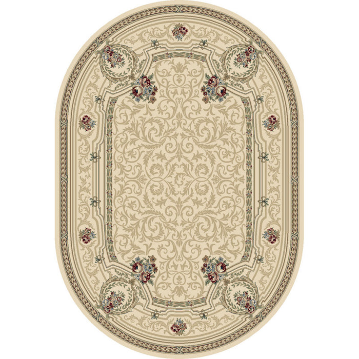 Attell Ivory Rug Oval 2'7" x 4'7"